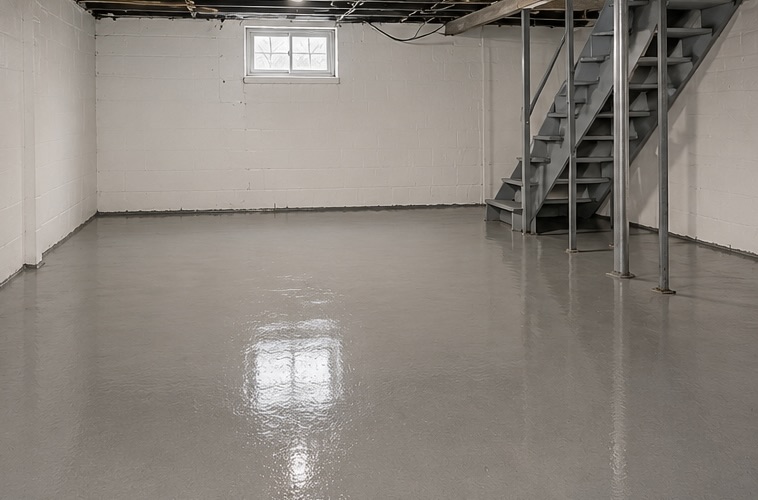 Sewage cleanup restoration example, after cleanup